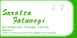 sarolta faluvegi business card